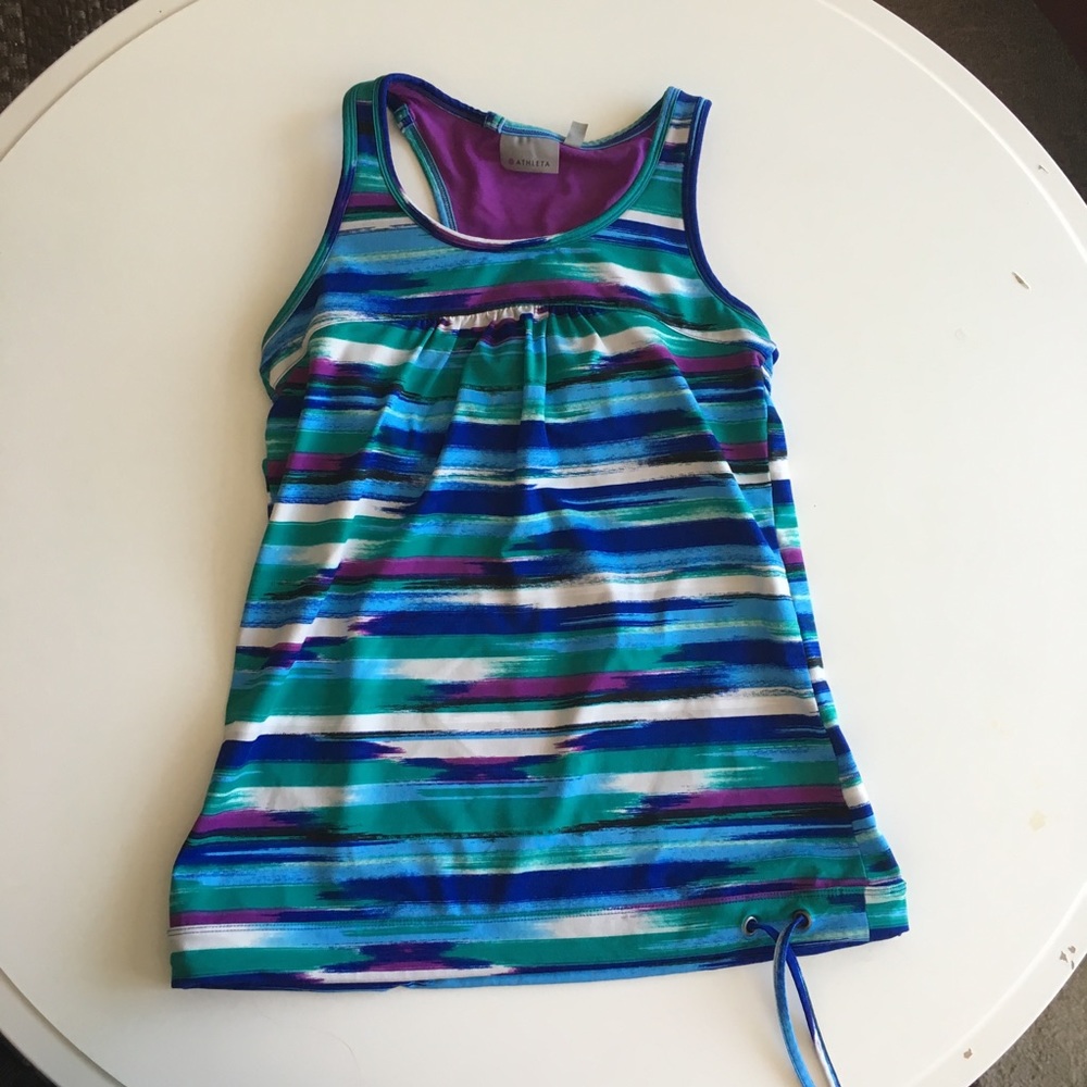 🧞‍♀️Athleta Colorful Print Yoga Top🧞‍♀️